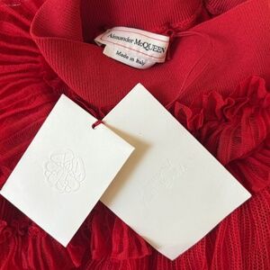 Alexander Mcqueen Red Skirt